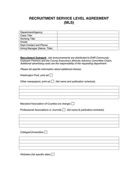 or “SLA” means the service level agreement in Schedule A;. . Recruitment sla pdf